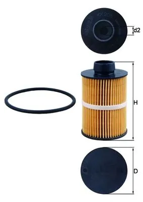 MAHLE KX208D — Паливний фільтр