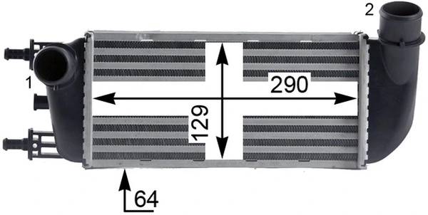 Intercooler, échangeur MAHLE CI 436 000P