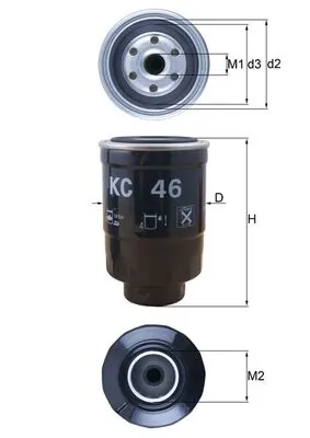 MAHLE KC46 — Паливний фільтр