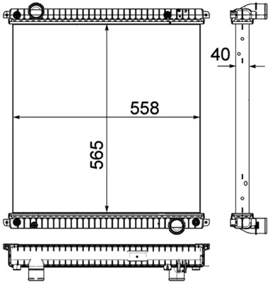Radiateur, refroidissement du moteur MAHLE CR 1046 000P