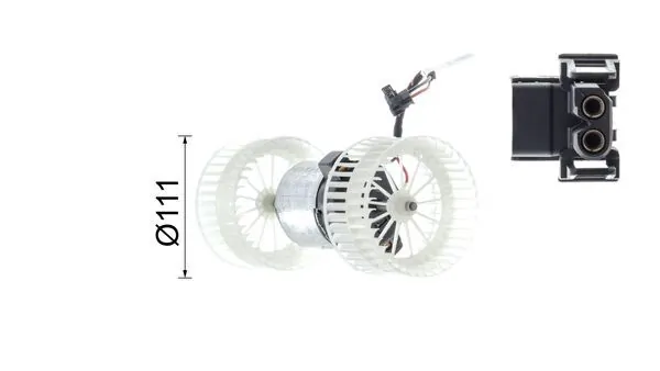 Pulseur d'air habitacle MAHLE AB 152 000P