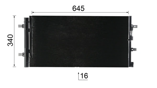 Condenseur, climatisation MAHLE AC 102 000P