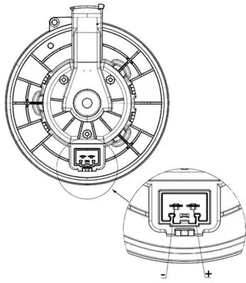 Pulseur d'air habitacle MAHLE AB 259 000P
