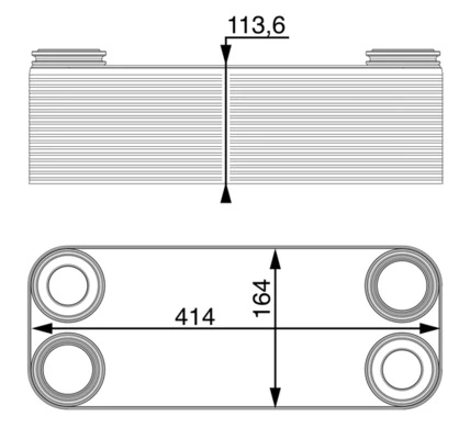 Radiateur d'huile de boîte automatique MAHLE CLC 14 000P