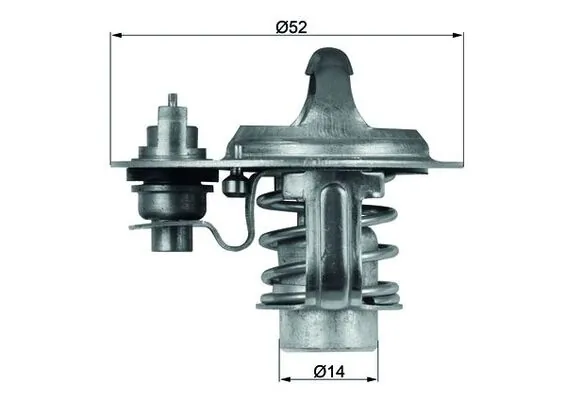 Thermostat, liquide de refroidissement MAHLE TX 76 88D