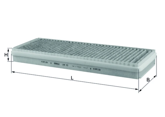 Filtre, air de l'habitacle MAHLE LAK 43