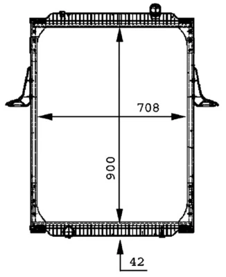 Radiateur, refroidissement du moteur MAHLE CR 698 000P