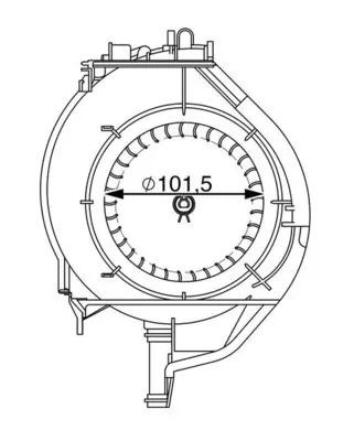 Pulseur d'air habitacle MAHLE AB 266 000S