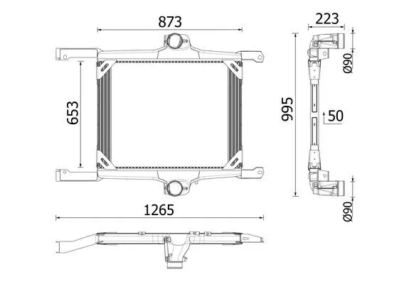 Intercooler, échangeur MAHLE CI 725 000P