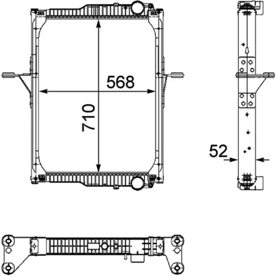 Radiateur, refroidissement du moteur MAHLE CR 822 000P