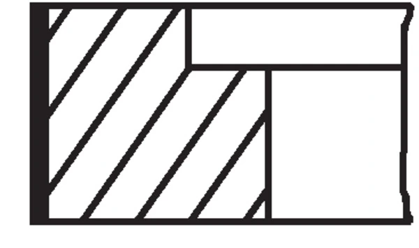 Jeu de segments de pistons MAHLE 331 11 N0