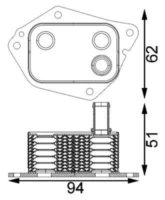 Radiateur d'huile MAHLE CLC 199 000S