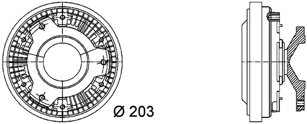 Embrayage, ventilateur de radiateur MAHLE CFC 40 000P