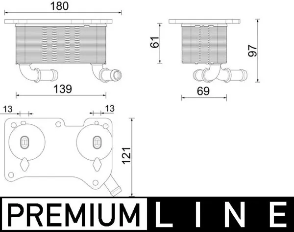 Radiateur d'huile MAHLE CLC 294 000P