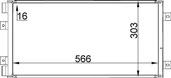 Condenseur, climatisation MAHLE AC 320 000S