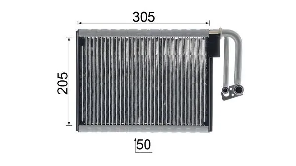 Évaporateur climatisation MAHLE AE 88 000P