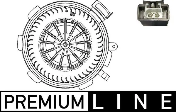 Pulseur d'air habitacle MAHLE AB 89 000P