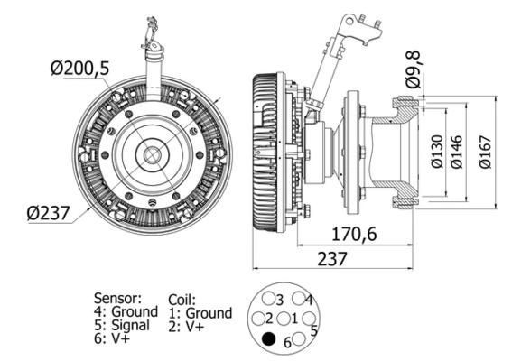 Embrayage, ventilateur de radiateur