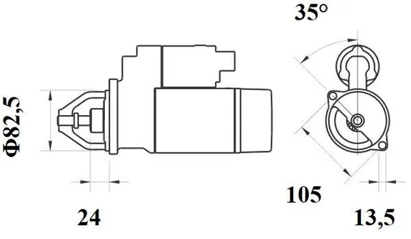 Démarreur MAHLE MS 250