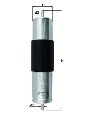 MAHLE KL473 — Фільтр паливний (вир-во Knecht-Mahle)