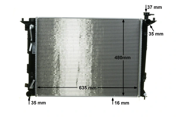 Radiateur, refroidissement du moteur MAHLE CR 1890 000S