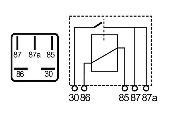 Relais, courant de travail MAHLE MR 2