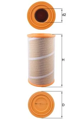 Filtre à air MAHLE LX 7120