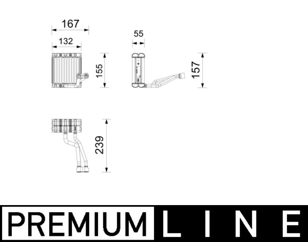Évaporateur climatisation MAHLE AE 261 000P