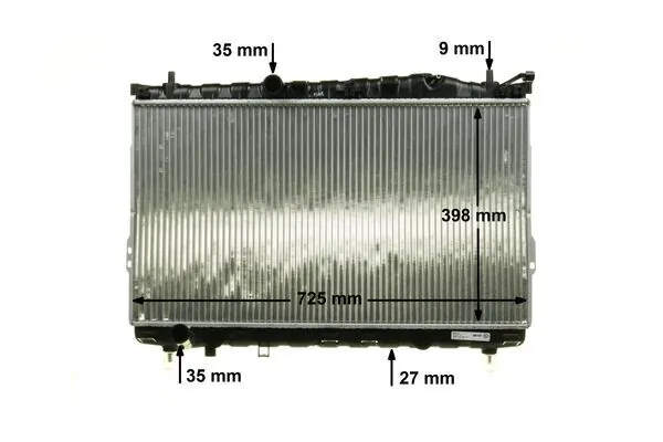 Radiateur, refroidissement du moteur MAHLE CR 1295 000P