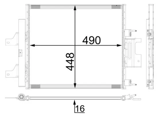 Condenseur, climatisation MAHLE AC 26 000P