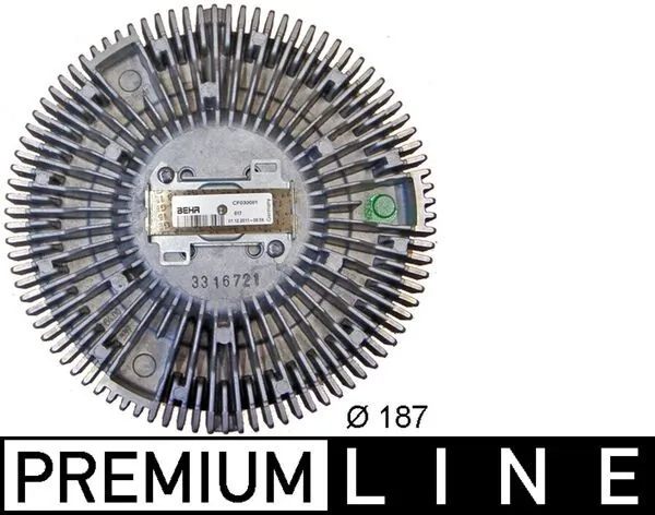 Embrayage, ventilateur de radiateur MAHLE CFC 129 000P