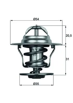 MAHLE TX1587D — Термостат