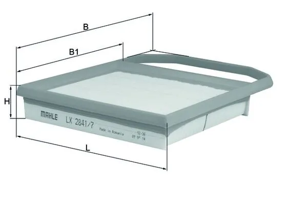 MAHLE LX2841/7 — Фільтр повітряний
