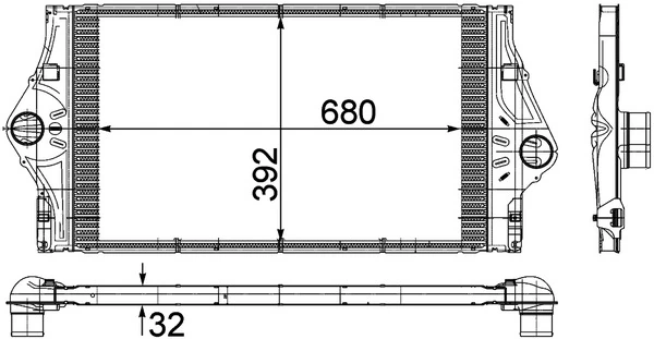 Intercooler, échangeur MAHLE CI 59 000P