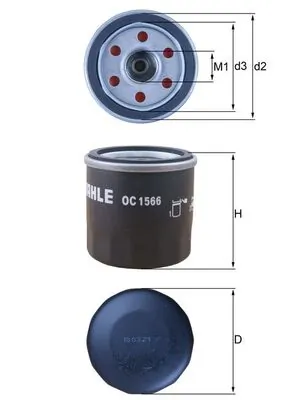 MAHLE OC1566 — Фільтр масляний