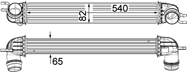 Intercooler, échangeur MAHLE CI 375 000P