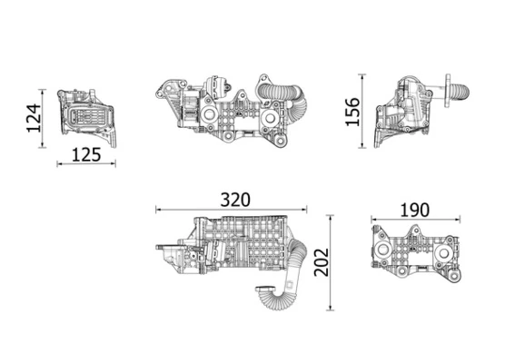CHŁODNICA ZAWORU CITROEN C4 EGR 1,5 HDI