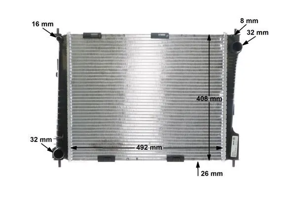 Radiateur, refroidissement du moteur MAHLE CR 841 000S