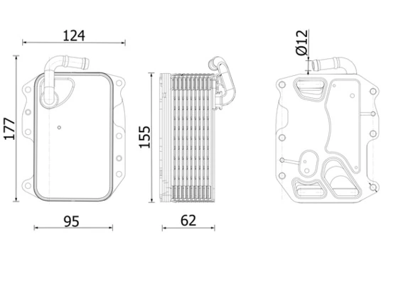 Radiateur d'huile MAHLE CLC 279 000S