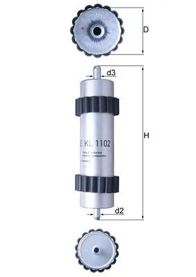 MAHLE KL1102 — Фільтр паливний
