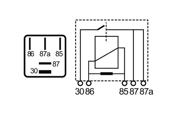 Relais, courant de travail MAHLE MR 3