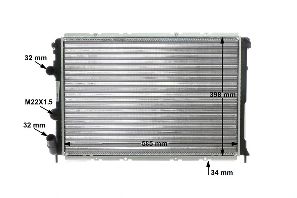 Radiateur, refroidissement du moteur MAHLE CR 434 000S