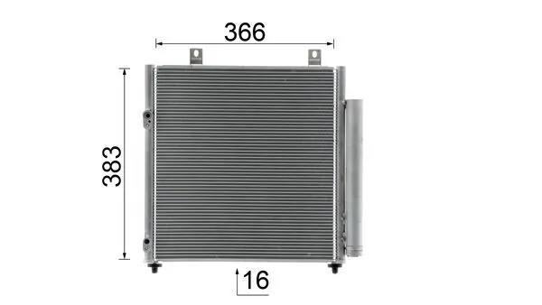 Condenseur, climatisation MAHLE AC 1049 000S