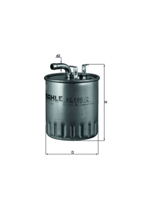 MAHLE KL100/2 — Паливний фільтр