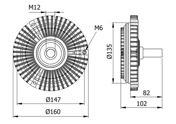 Embrayage, ventilateur de radiateur MAHLE CFC 29 000S