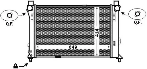 Radiateur, refroidissement du moteur MAHLE CR 1476 000S
