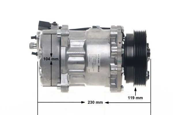Компресор кондиціонера MAHLE (ACP 191 000S)