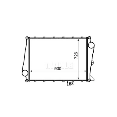 Intercooler, échangeur MAHLE CI 128 000P