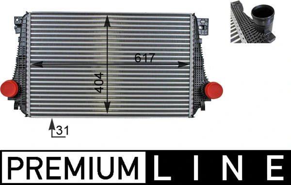 Intercooler, échangeur MAHLE CI 27 000P