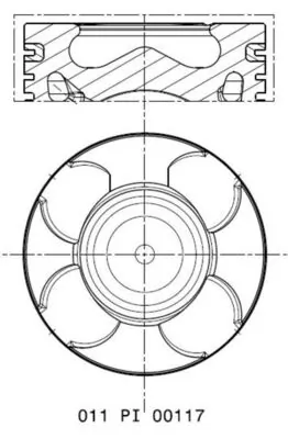 Piston MAHLE 011 PI 00117 000